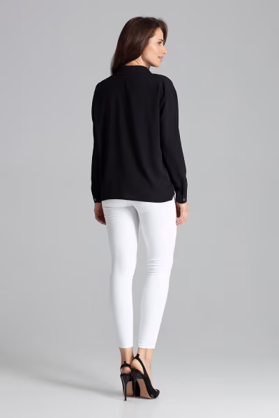 Koszula Damska Model L059 Black - Lenitif — zdjęcie 3