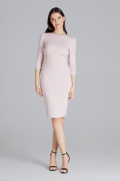 Sukienka Model L079 Pink - Lenitif — zdjęcie 2