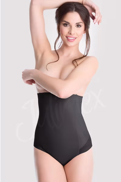 Figi wyszczuplające Model 141 Mesh Figi Black - Julimex Shapewear — zdjęcie 1