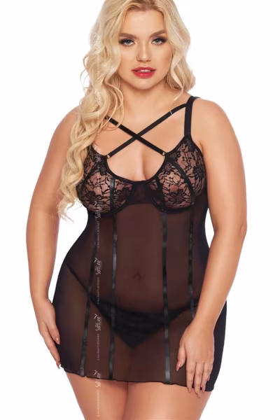 Komplet Model Cornelia Black - SoftLine Collection — zdjęcie 1