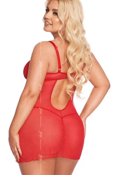 Komplet Model Aldona Red - SoftLine Collection — zdjęcie 2
