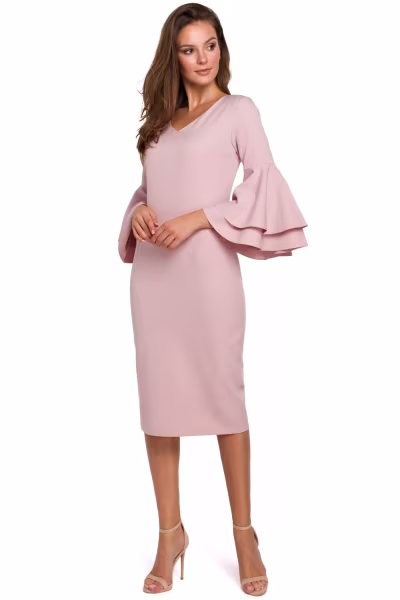 Sukienka Model K002 Dirty Pink - Makover — zdjęcie 1