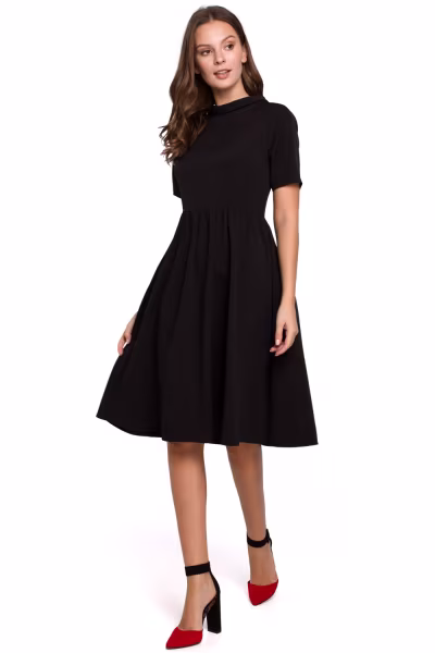 Sukienka Model K028 Black - Makover — zdjęcie 1