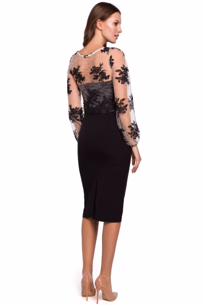 Sukienka Model K013 Black - Makover — zdjęcie 2