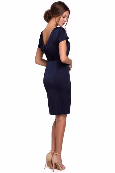 Sukienka Model K041 Navy - Makover — zdjęcie 2