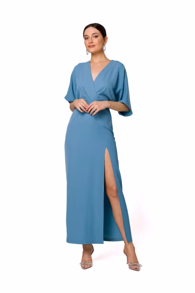 Sukienka Model K163 Cold Blue - Makover — zdjęcie 1