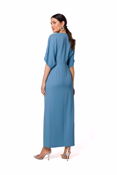 Sukienka Model K163 Cold Blue - Makover — zdjęcie 2