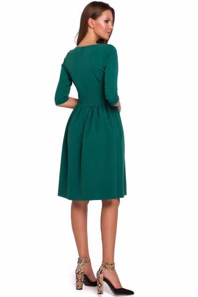 Sukienka Model K010 Green - Makover — zdjęcie 2