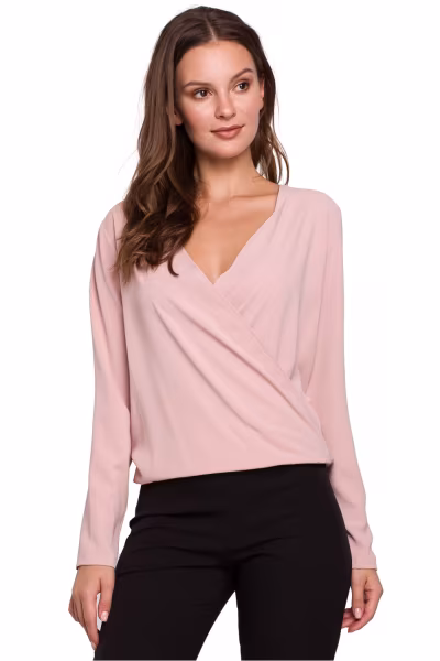 Bluzka Model K037 Powder Pink - Makover — zdjęcie 1
