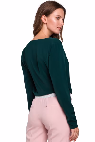 Bluzka Model K037 Green - Makover — zdjęcie 3