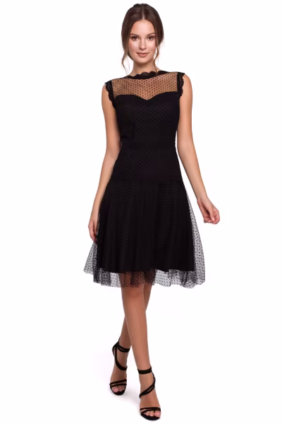 Sukienka Model K030 Black - Makover — zdjęcie 1