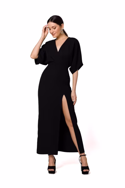 Sukienka Model K163 Black - Makover — zdjęcie 1