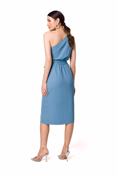 Sukienka Model K160 Cold Blue - Makover — zdjęcie 2