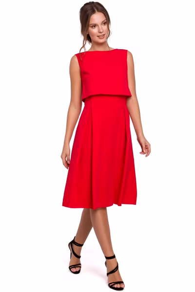 Sukienka Model K005 Red - Makover — zdjęcie 1