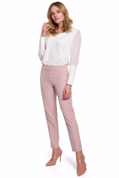 Spodnie Damskie Model K055 Dirty Pink - Makover — zdjęcie 1