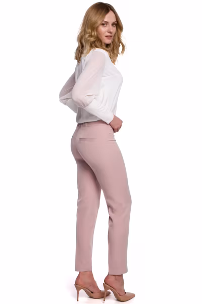 Spodnie Damskie Model K055 Dirty Pink - Makover — zdjęcie 2