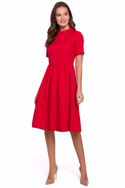 Sukienka Model K028 Red - Makover — zdjęcie 1