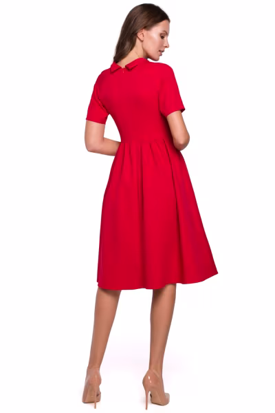 Sukienka Model K028 Red - Makover — zdjęcie 2