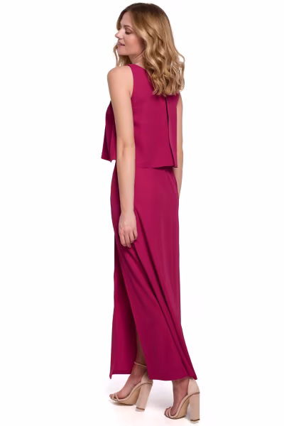 Sukienka Model K048 Śliwka - Makover — zdjęcie 2