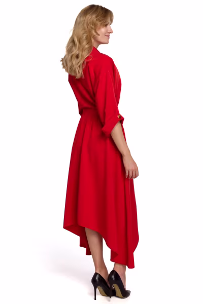 Sukienka Model K086 Red - Makover — zdjęcie 2