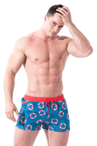 Kąpielówki Model Playo Sea Turkus - Alpha Male — zdjęcie 1