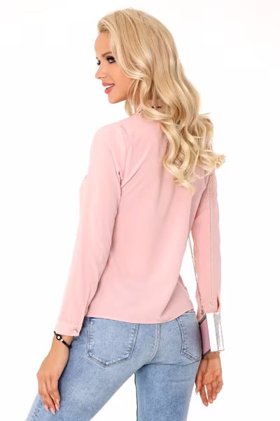 Bluzka Model Semele Peach Brzoskwinia - Merribel — zdjęcie 2