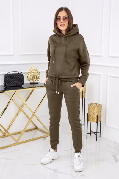 Spodnie Dres Damski Model Copacabana WJ8788 Khaki - Vittoria Ventini — zdjęcie 1