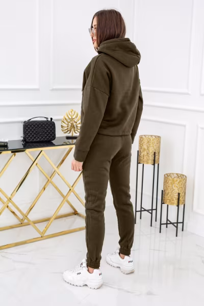 Spodnie Dres Damski Model Copacabana WJ8788 Khaki - Vittoria Ventini — zdjęcie 2