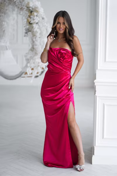 Sukienka Model 335-02 Red - Bicotone — zdjęcie 1