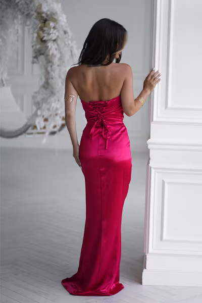 Sukienka Model 335-02 Red - Bicotone — zdjęcie 3