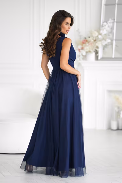 Sukienka Model 318-01 Navy - Bicotone — zdjęcie 3