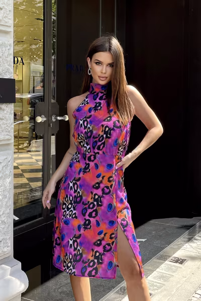 Sukienka Model 261-07 Multicolor - Bicotone — zdjęcie 1