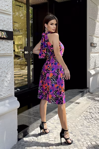Sukienka Model 261-07 Multicolor - Bicotone — zdjęcie 3