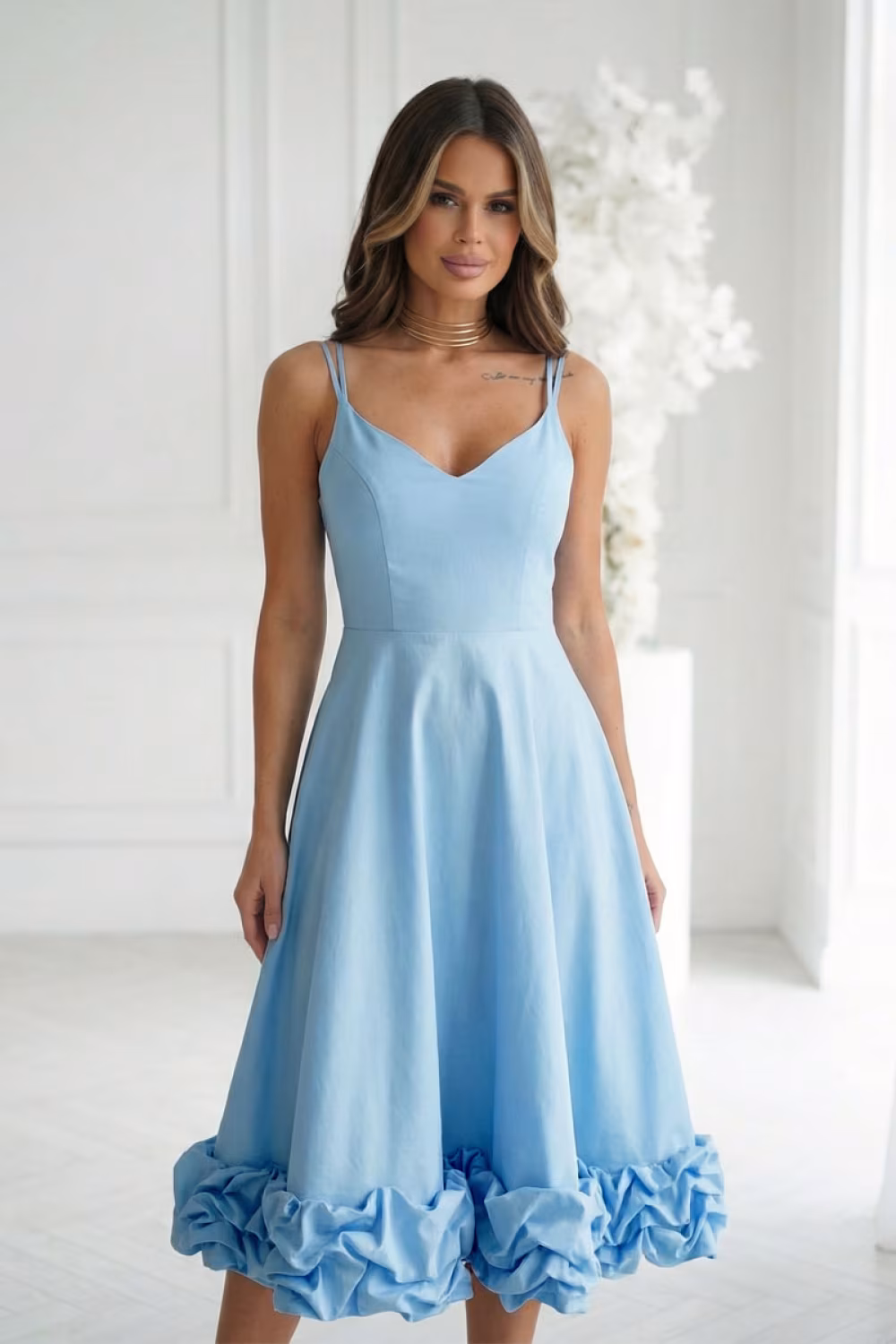 Sukienka Model 345-08 Baby Blue - Bicotone