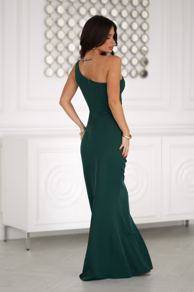 Sukienka Model 321-13 Bottle Green - Bicotone — zdjęcie 2