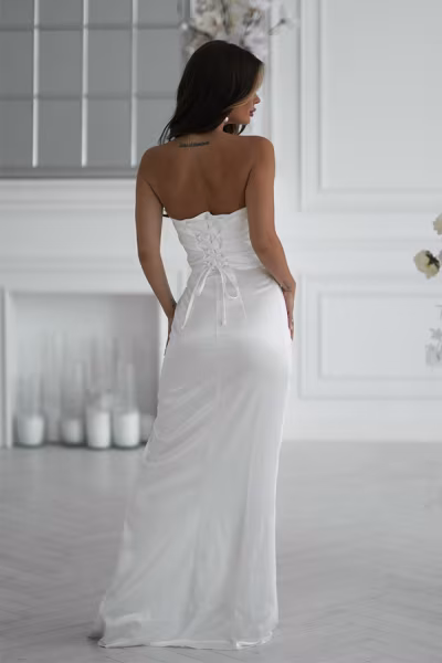 Sukienka Model 335-04 Ecru - Bicotone — zdjęcie 3