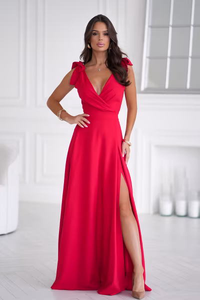 Sukienka Model 231-02 Red - Bicotone — zdjęcie 1