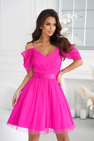 Sukienka Model 307-07 Fuksja - Bicotone — zdjęcie 1