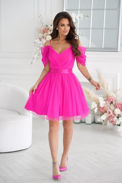 Sukienka Model 307-07 Fuksja - Bicotone — zdjęcie 2