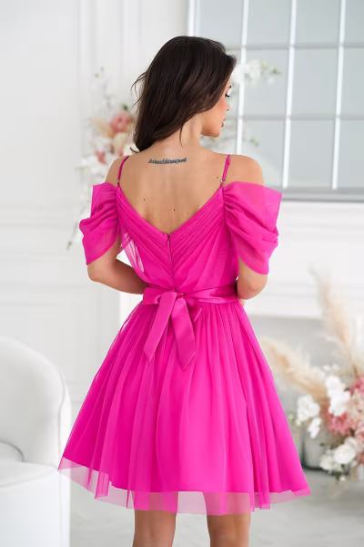 Sukienka Model 307-07 Fuksja - Bicotone — zdjęcie 3