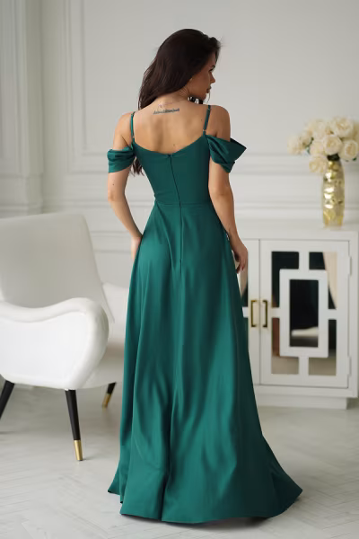 Sukienka Model 330-13 Bottle Green - Bicotone — zdjęcie 2