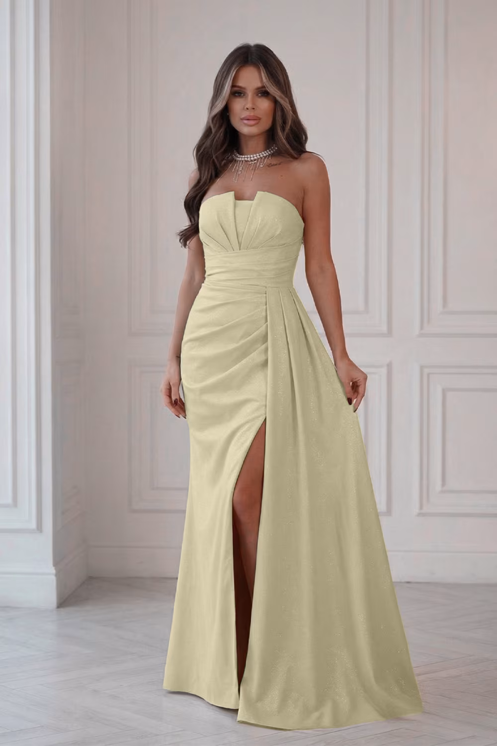 Sukienka Model 342-14 Yellow - Bicotone