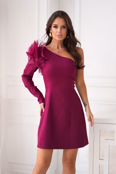 Sukienka Model 319-10 Bordo - Bicotone — zdjęcie 1