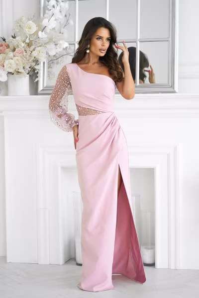 Sukienka Model 296-20 Dirty Pink - Bicotone — zdjęcie 2