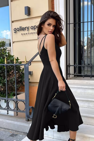 Sukienka Model 244-06 Black - Bicotone — zdjęcie 3