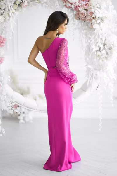 Sukienka Model 296-07 Fuksja - Bicotone — zdjęcie 3