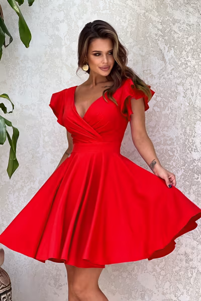 Sukienka Model 281-02 Red - Bicotone — zdjęcie 1