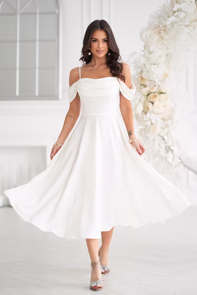 Sukienka Model 325-04 Ecru - Bicotone — zdjęcie 1