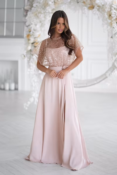 Sukienka Model 333-21 Beige - Bicotone — zdjęcie 1