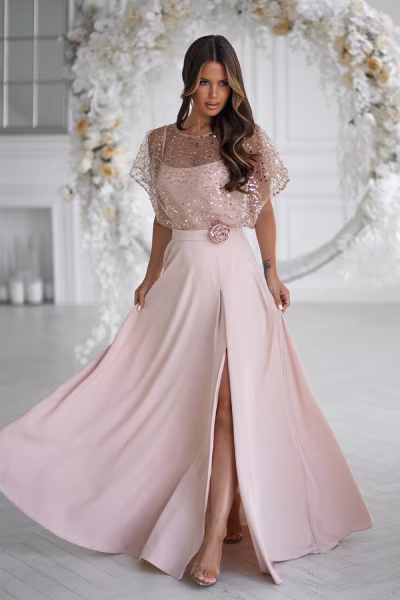 Sukienka Model 333-21 Beige - Bicotone — zdjęcie 2